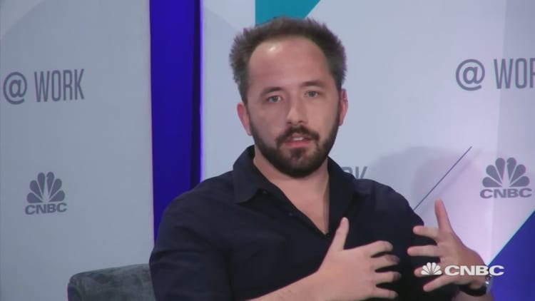 Dropbox co-founder at the CNBC @Work Summit talking better tech