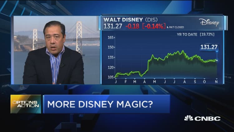 Options traders bet on earnings magic for Disney