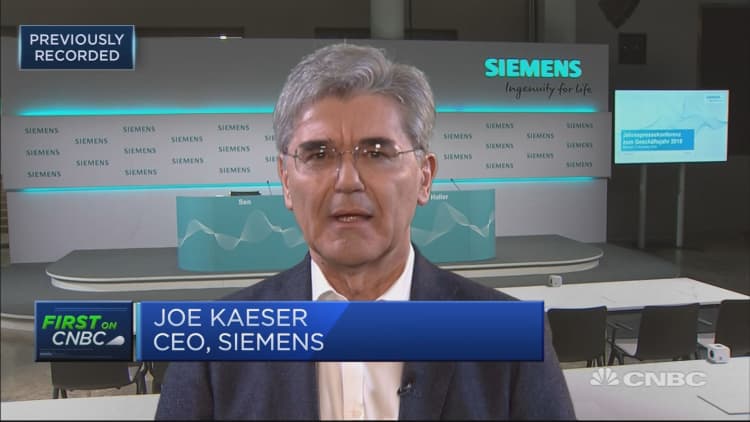 We're creating three 'very focused' market leading companies, Siemens CEO says