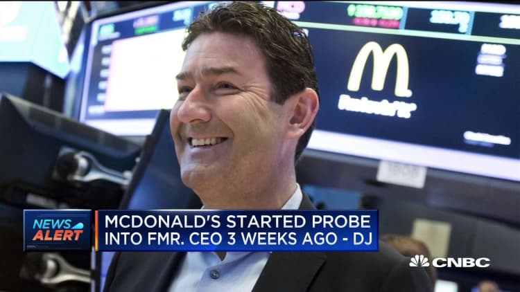 McDonald's started probe into former CEO three weeks ago: Dow Jones