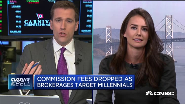 Commission fees dropped as brokerages targeted millennials