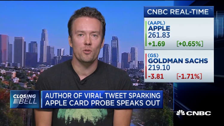 Author of viral tweet on Apple card probe