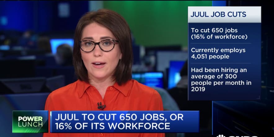 Juul to cut 16% of workforce