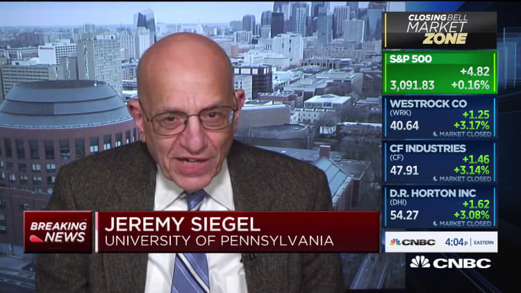 Jeremy Siegel: The S&P 500 will see a '10% pop' on US-China trade settlement