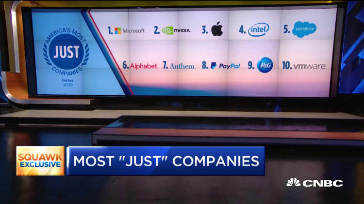 How Just Capital and Forbes select the top 100 'Just' companies
