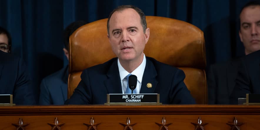 Schiff says he won't permit GOP naming the Ukraine whistleblower in Trump impeachment hearings