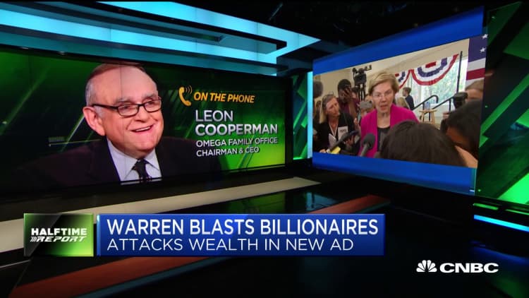 Billionaire Leon Cooperman responds to Senator Warren's CNBC wealth tax ad