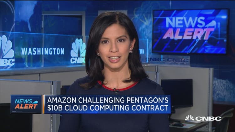Amazon challenges Pentagon's $10 billion cloud computing contract