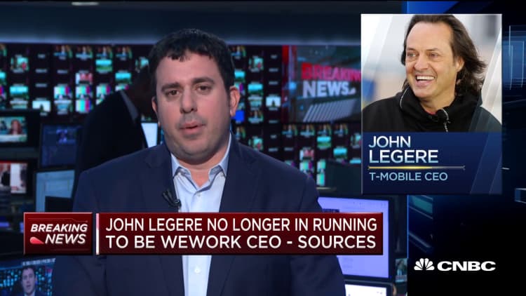 John Legere no longer in running to be WeWork CEO, sources tell CNBC