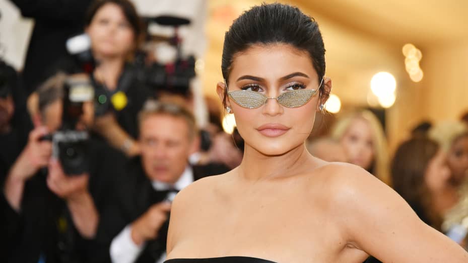 Kylie Jenner attends the Heavenly Bodies: Fashion & The Catholic Imagination Costume Institute Gala at The Metropolitan Museum of Art on May 7, 2018 in New York City.