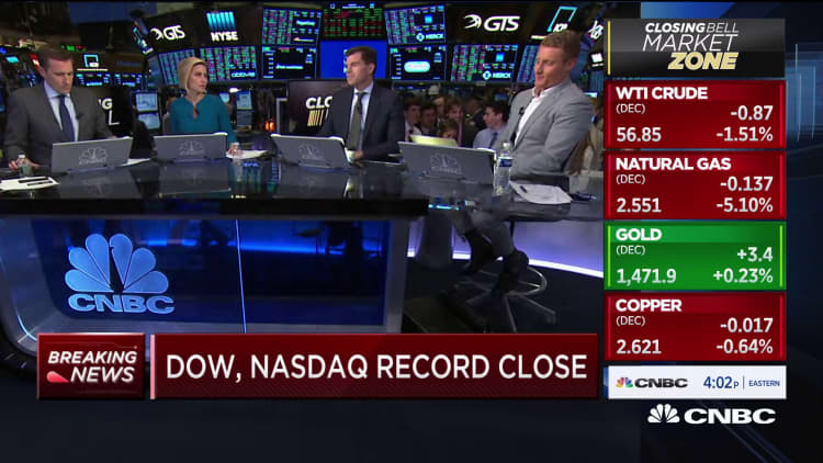 Dow and Nasdaq close at record high
