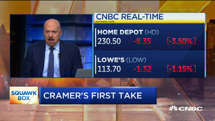 Jim Cramer: Lowe's is getting to be a better buy than Home Depot