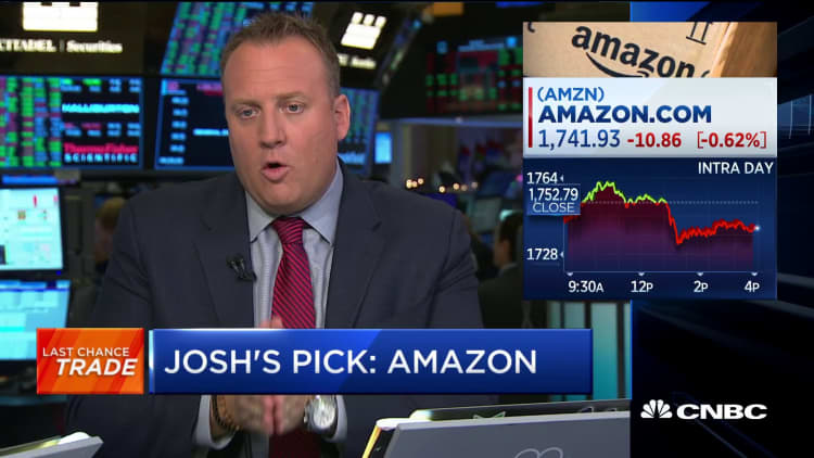 Josh Brown picks Amazon as his Last Chance Trade