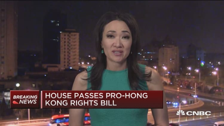 Hong Kong bill passes the House