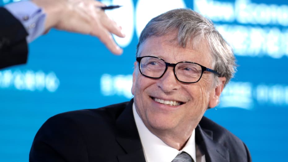 Bill Gates, co-chair of Bill & Melinda Gates Foundation attends a conversation at the 2019 New Economy Forum in Beijing, China, November 21, 2019.