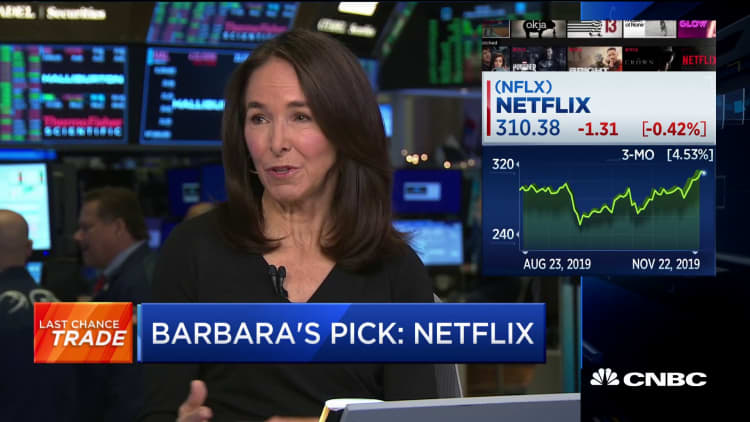 Barbara Doran picks Netflix as Last Chance Trade