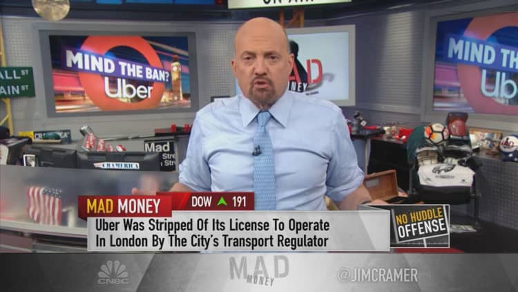 Shares of Uber are now worth buying, Jim Cramer says