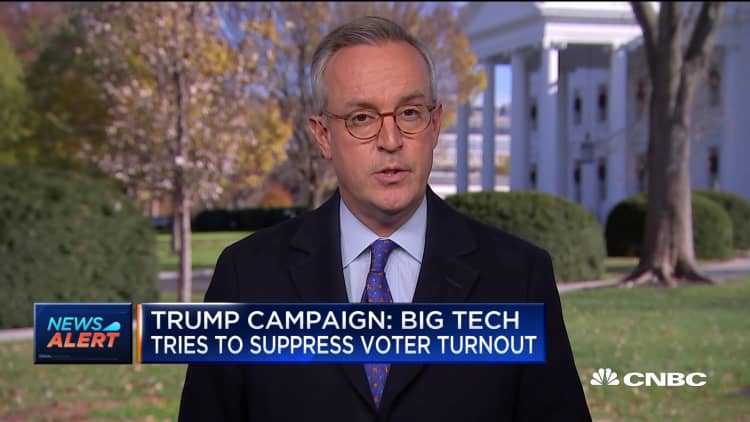 Trump campaign: Big Tech trying to suppress voter turnout