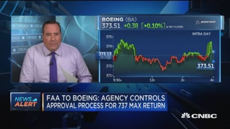 FAA tells Boeing it controls approval process for 737 Max return