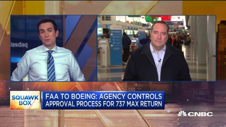 FAA to Boeing: Agency controls approval process for 737 Max return