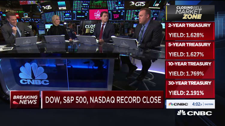 Dow, S&P 500 and Nasdaq close at record highs again
