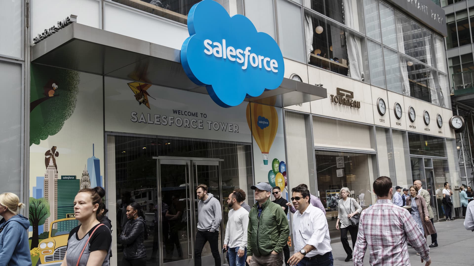 Stocks making the biggest moves midday: Salesforce, Delta, Albemarle and more
