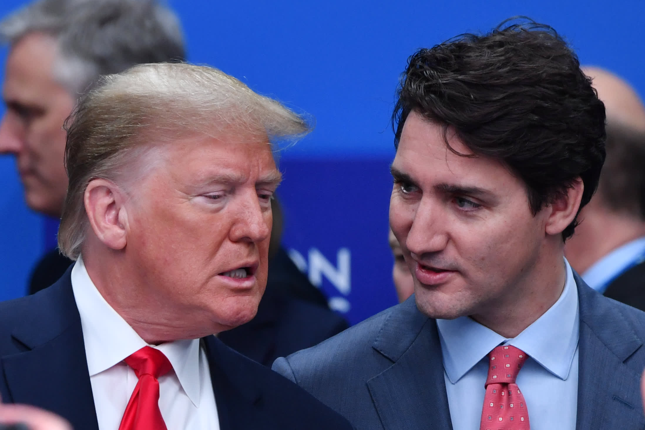 President Trump on Justin Trudeau: “He’s two-faced.”