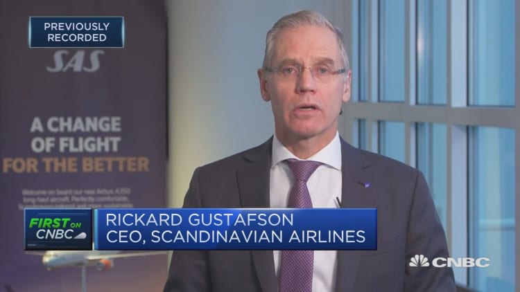 Scandinavian Airlines CEO: See a lot of economic uncertainty globally and at home