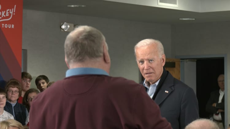 Joe Biden's campaign claims he said 'facts' not 'fat' to Iowa voter