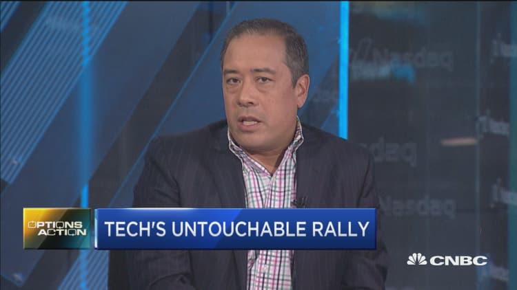 Trader lays out how to use options to catch up to tech's big rally