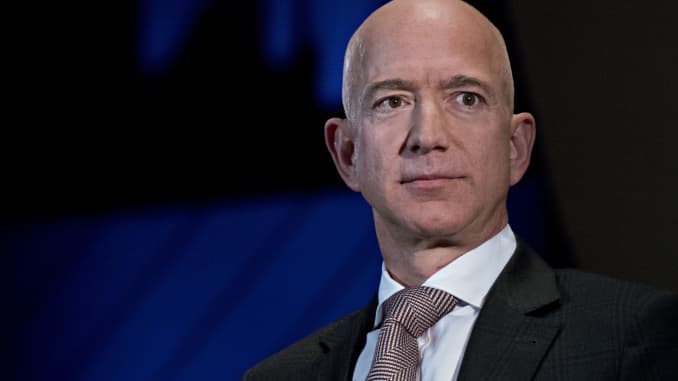 Jeff Bezos, founder and CEO of Amazon, pictured on September 13, 2018.