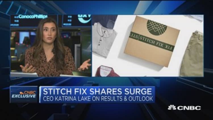 Stitch Fix CEO on future for online fashion company as shares soar