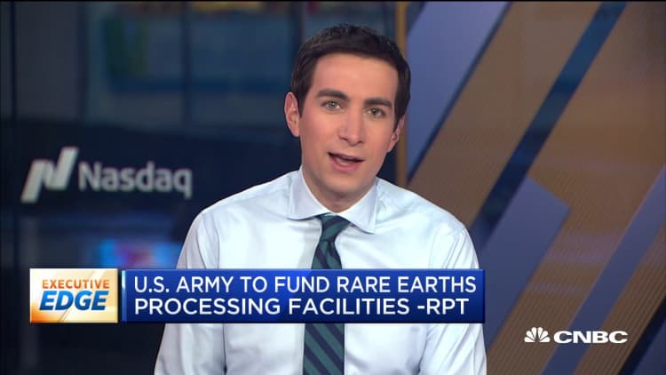 Report: US Army to fund rare earths processing facitilies