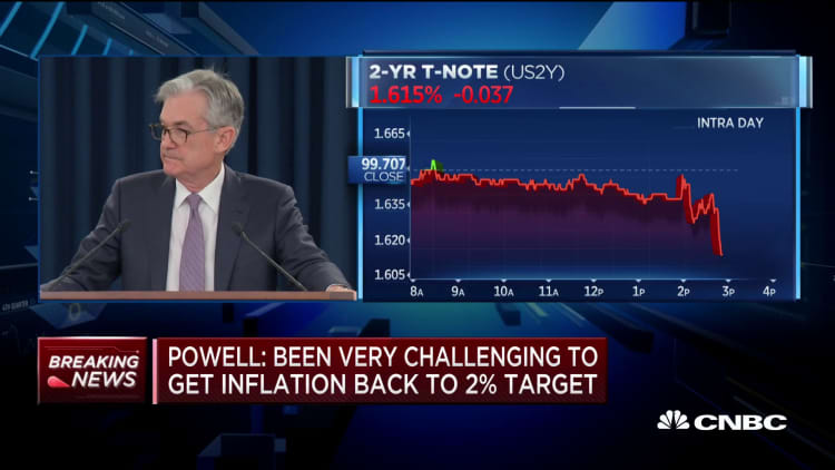 Powell: Been very challenging to get inflation back to 2% target