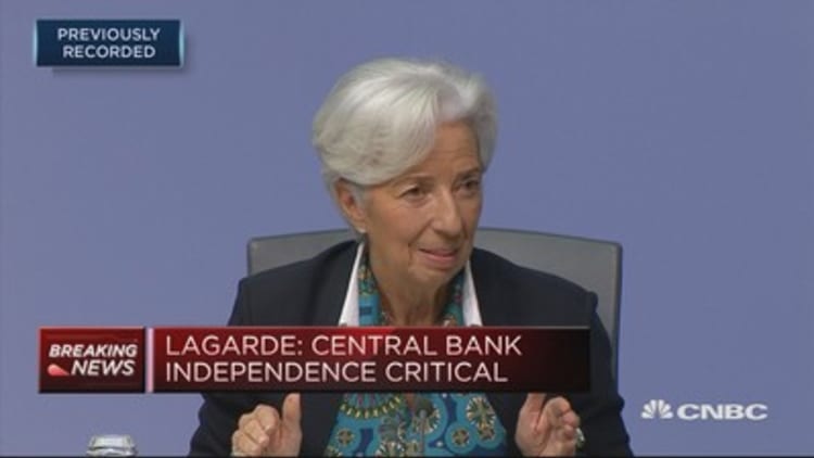 Christine Lagarde: 'I'm neither a dove nor a hawk'