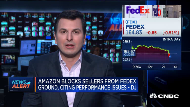 Amazon blocks sellers from FedEx ground, citing performance issues: Dow Jones