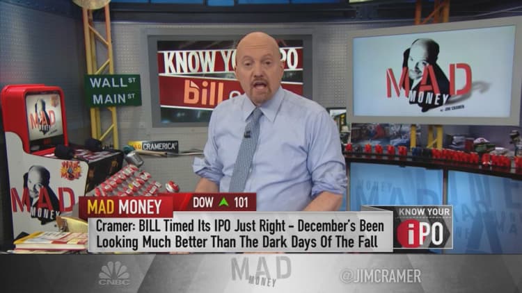 Jim Cramer reveals what level to buy newly-public fintech Bill.com 'very aggressively'