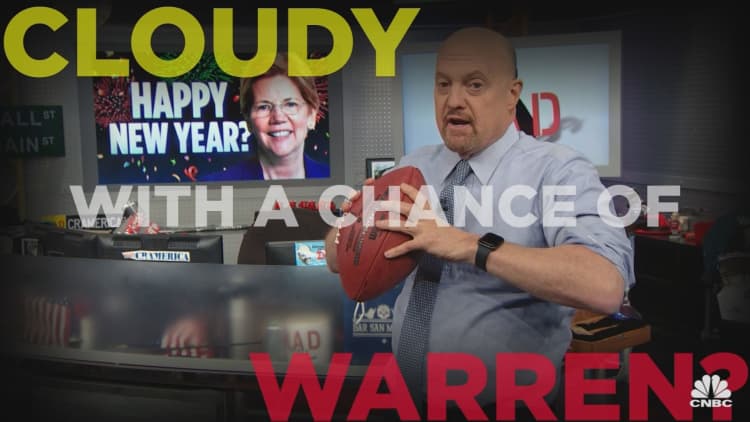 Cramer Remix: You'll want "cash as insurance" if Warren wins the nomination