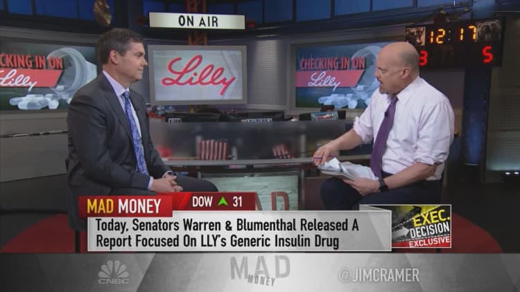 Eli Lilly CEO says Warren's claims the company failed on cheaper insulin is 'nonsense'
