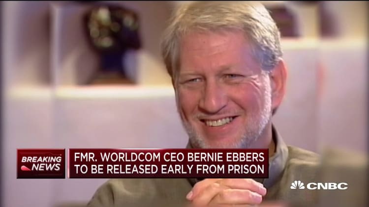 Former WorldCom CEO Bernie Ebbers to be released early from prison