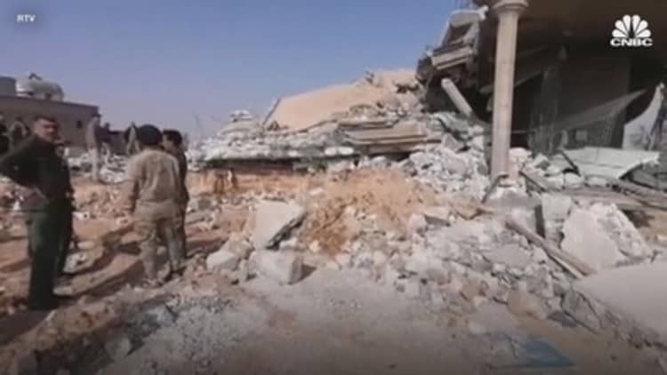 Video shows aftermath of US airstrikes on an Iranian-backed militia in Iraq