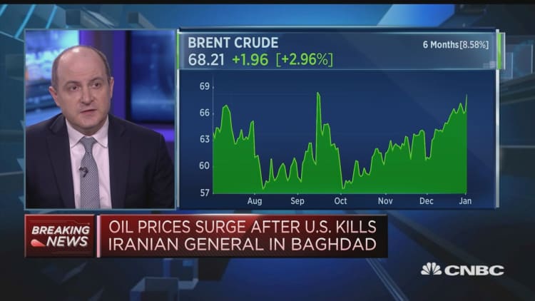 Oil spike may not be the beginning of a new up trend in prices, strategist says