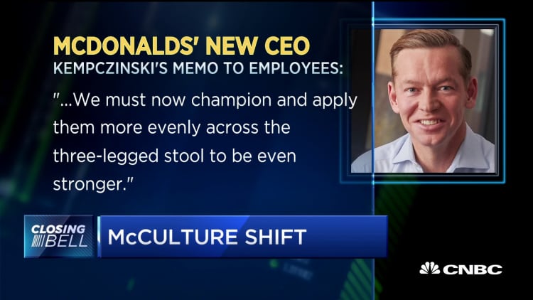 McDonald's new CEO attempts to change company's culture