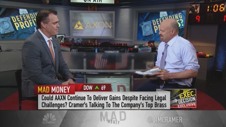 Taser-maker Axon CEO: It's too soon to say if forecast cuts are necessary in wake of anti-trust suit