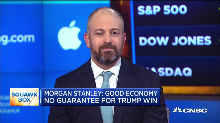 Morgan Stanley: Don't assume Trump will get re-elected based on the economy