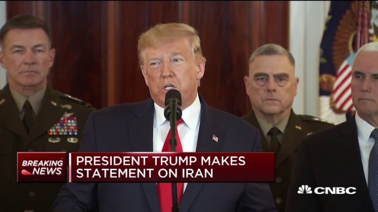 President Trump: Iran appears to be standing down after missile attacks