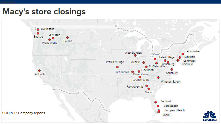 Macy's store closings 2020: Here's a list of where they are