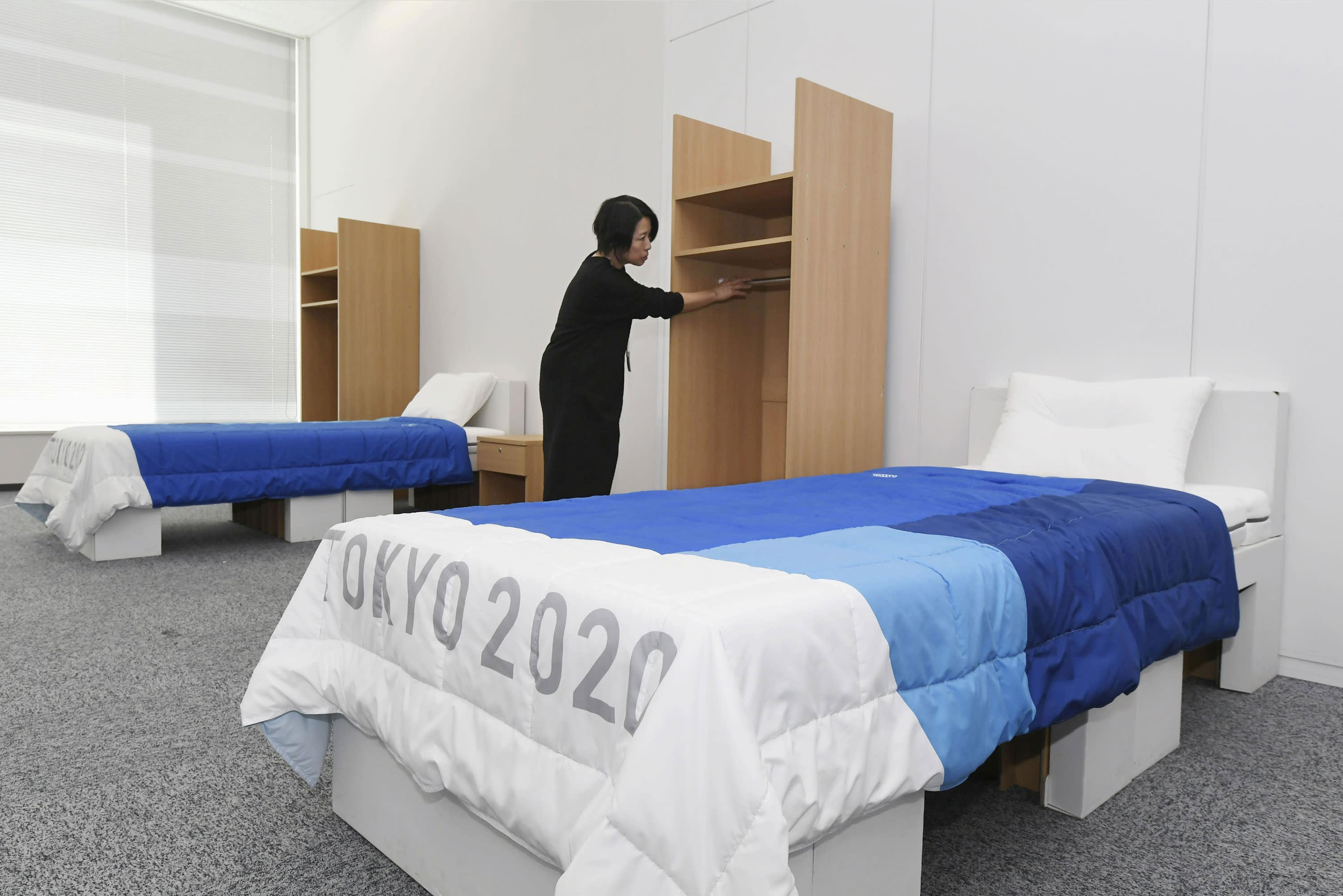 The Olympic Village, which accommodates all of the athletes competing in the games and is off-limits to non-athletes, will have 18,000 beds with frame