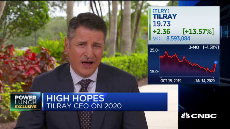 Watch CNBC's full interview with Tilray CEO Brendan Kennedy