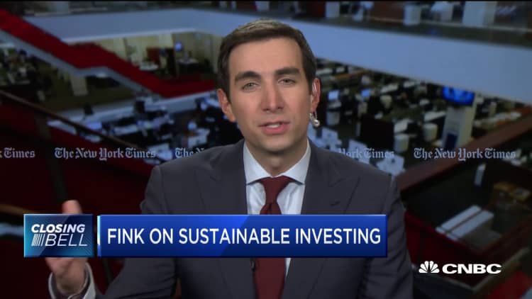 BlackRock CEO Larry Fink on sustainable investing